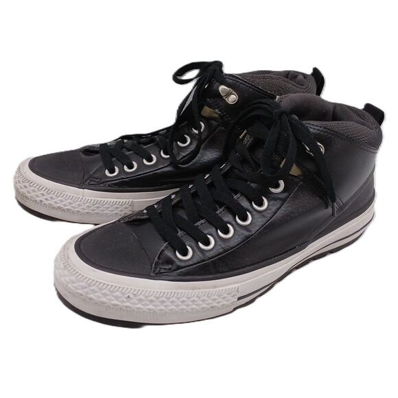 Converse Chuck Taylor All Star 157506C Black Street Boot High Top Unisex - Picture 2 of 13